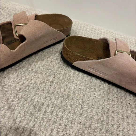 Birkenstock Arizona Pink Suede Sandals - Picture 4 of 5